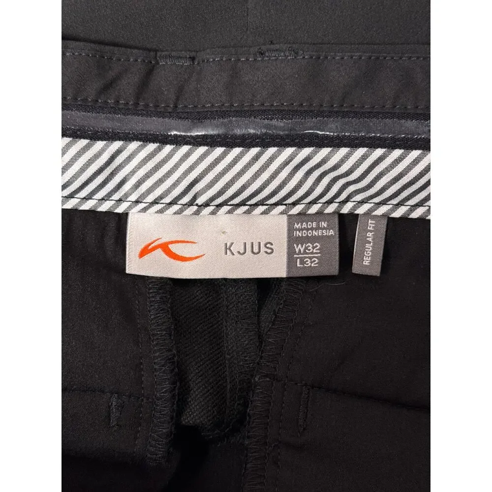 KJUS Ike Warm Pants 32 x 32 Mens Black Regular Fit Performance Golf